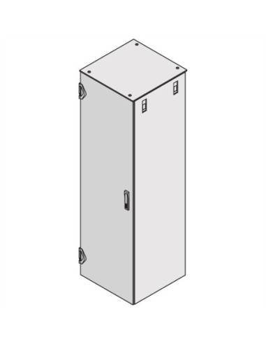Drzwi SCHROFF Varistar z ramą montażową, IP 20, 1-punktowy zamek, RAL 7035, 1200H 600W
