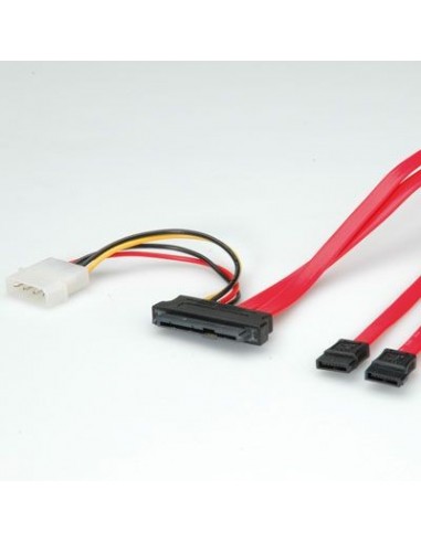 Roline Kabel 2x SATA/SAS+4-pin 0.5m