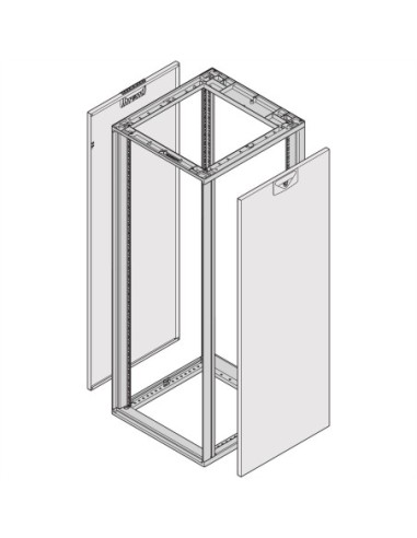 SCHROFF Novastar Panel boczny do dużych obciążeń, RAL 7035, 47 U 800D