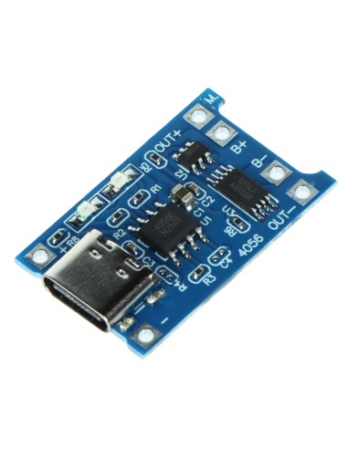 MODUŁ ŁADOWANIA AKUMULATORÓW LI-ION CHAR-4056-18650/USB-C