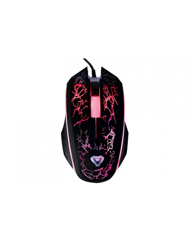 COBRA PRO X-LIGHT - Podświetlana myszka dla graczy, 1200cpi, automatycznie zmienne podświetlenie, 3 przyciski i rolka przewijani