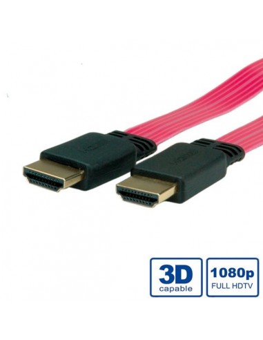 ROLINE HDMI High Speed z Ethernetem, Ultra Slim, HDMI 2m