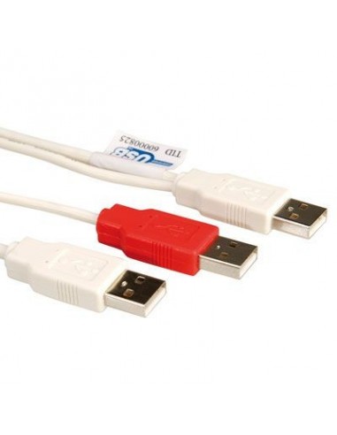 Roline Kabel USB 2.0 Y 2x USB A M/1x USB A M 1.8m