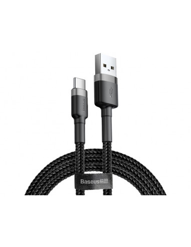BASEUS Kabel USB Type C 2m (CATKLF-CG1) Gray+Black
