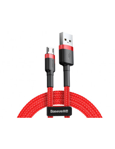 BASEUS Kabel USB/MicroUSB 1,0m  QC3.0 2.4A (CAMKLF-B09) Red