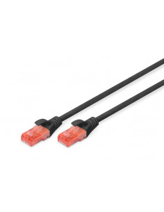 Kabel sieciowy (patchcord) RJ45 kat.6 U/UTP AWG 26/7 PVC 10m czarny