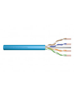 Kabel instalacyjny DIGITUS kat.6A U/UTP Eca AWG 23/1 LSOH 305m karton niebieski