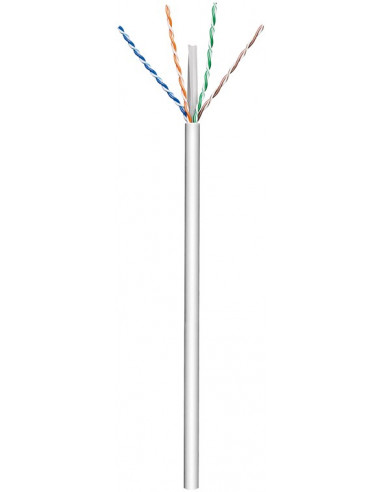 CAT 6 kabel sieciowy, U/UTP, Szary - Długość kabla 100 m