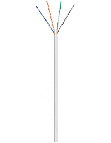CAT 5e kabel sieciowy, U/UTP, Szary - Długość kabla 305 m
