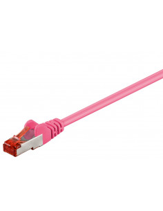 CAT 6 Kabel łączący, S/FTP (PiMF), Purpurowy - Długość kabla 50 m