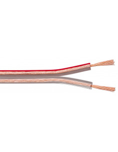 Kabel głośnikowy Przezroczysty CU - Długość kabla 50 m