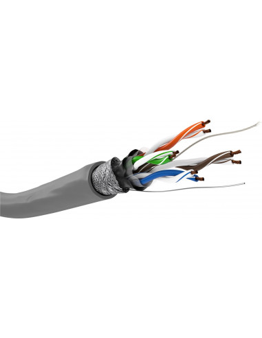 CAT 5e kabel sieciowy, SF/UTP, m - Wersja kolorystyczna Szary