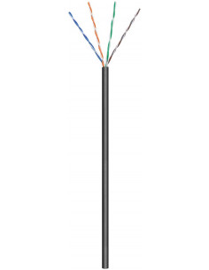 CAT 5e kabel sieciowy napowietrzny, U/UTP, Czarny - Długość kabla 100 m