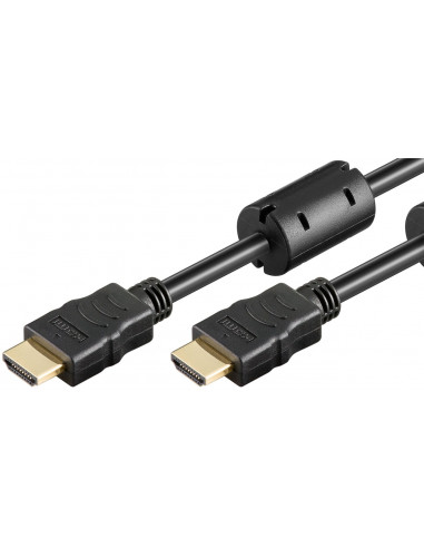 Przewód HDMI®/™ o dużej szybkości transmisji z Ethernetem (ferrytem) - Długość kabla 15 m