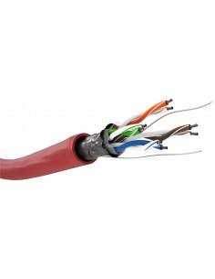 CAT 5e kabel sieciowy, F/UTP - Wersja kolorystyczna Czerwony