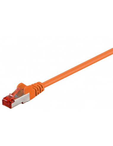 CAT 6 Kabel łączący, S/FTP (PiMF), Pomarańczowy - Długość kabla 25 m