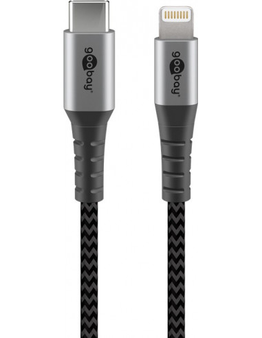 Całkowicie metalowy kabel Lightning USB-C™ do ładowania i synchronizacji - Długość kabla 2 m