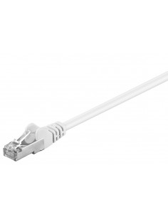 CAT 5e Kabel łączący, SF/UTP, biały - Długość kabla 50 m