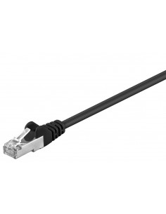 CAT 5e Kabel łączący, SF/UTP, czarny - Długość kabla 50 m