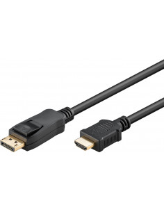 Kabel przejściowy DisplayPort/HDMI™, pozłacany - Długość kabla 2 m