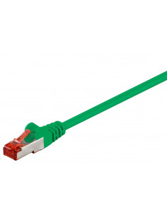 CAT 6 Kabel łączący, S/FTP (PiMF), Zielony - Długość kabla 15 m