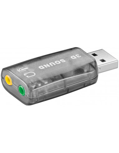 Karta dźwiękowa USB 2.0 - Wersja kolorystyczna Przezroczysty