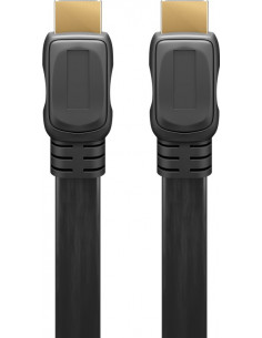 Płaski Przewód HDMI®/™ o dużej szybkości transmisji z obsługą Ethernet - Długość kabla 5 m