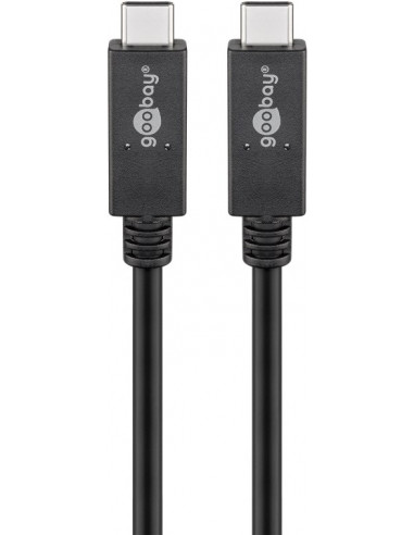Kabel USB-C™ USB 3.2, 2x2 generacji, 5 A, czarny - Długość kabla 0.5 m
