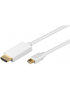 Kabel przejściowy Mini DisplayPort/HDMI™ 1.2, pozłacany - Długość kabla 2 m