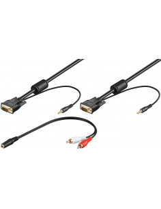 Kabel do monitora Full HD SVGA z przewodem audio - Długość kabla 5 m