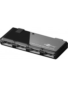 4-kierunkowy HUB USB 2.0 Hi-Speed - Wersja kolorystyczna Czarny