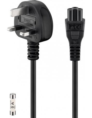UK - Kabel połączeniowy urządzenia, 1,8 m, czarny - Długość kabla 1.8 m