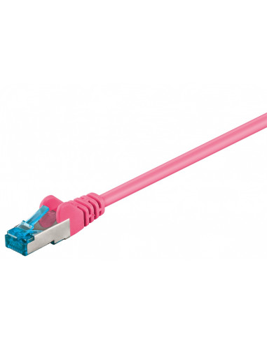 CAT 6AKabel łączący, S/FTP (PiMF), Purpurowy - Długość kabla 7.5 m