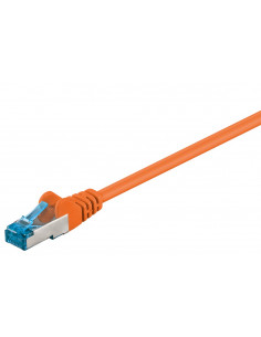 CAT 6AKabel łączący, S/FTP (PiMF), Pomarańczowy - Długość kabla 7.5 m