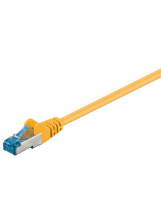 CAT 6AKabel łączący, S/FTP (PiMF), Żółty - Długość kabla 7.5 m