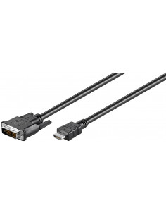 Kabel DVI-D/HDMI™, niklowany - Długość kabla 5 m