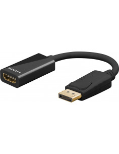 Kabel przejściowy DisplayPort/HDMI™ 1.2, pozłacany - Długość kabla 0.1 m