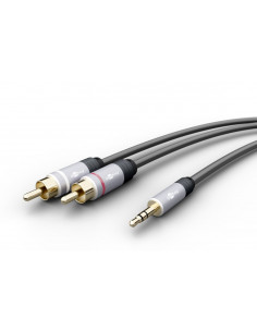 Kabel przejściowy jack MP3 – audio chinch - Długość kabla 3 m