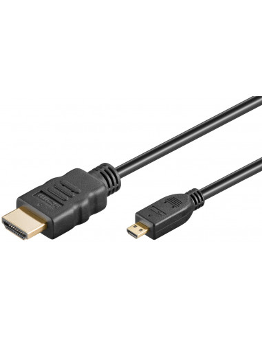 Przewód HDMI™ o dużej szybkości transmisji z Ethernetem (Micro, 4K @ 60 Hz) - Długość kabla 5 m