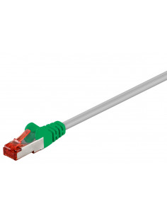 CAT 6 kabel krosowany,S/FTP (PiMF), Szary, Zielony - Długość kabla 5 m