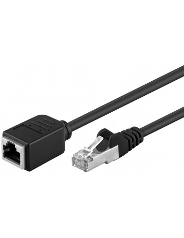 CAT 5e Kabel przedłużającyF/UTP, Czarny - Długość kabla 3 m