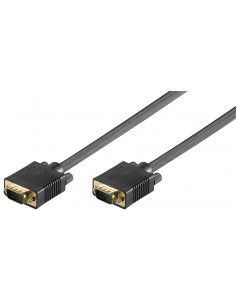 Kabel do monitora Full HD SVGA, pozłacany - Długość kabla 0.8 m