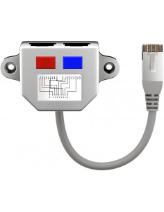 Rozdzielacz kablowy (rozgałęźnik sieciowy), adapter Y CAT - Wersja kolorystyczna