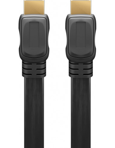 Płaski Przewód HDMI®/™ o dużej szybkości transmisji z obsługą Ethernet - Długość kabla 2 m
