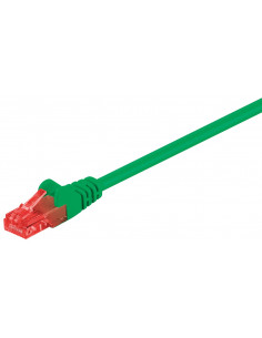 CAT 6Kabel łączący, U/UTP, Zielony - Długość kabla 10 m