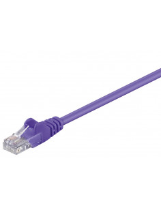 CAT 5e Kabel łączący, U/UTP, Fioletowy - Długość kabla 20 m