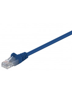 CAT 5e Kabel łączący, U/UTP, Niebieski - Długość kabla 20 m