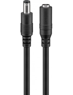 Kabel przedłużający DC, 3 m, czarny - Długość kabla 3 m