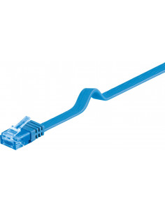 CAT 6A Płaska Kabel połączeniowy,U/UTP, Niebieski - Długość kabla 5 m