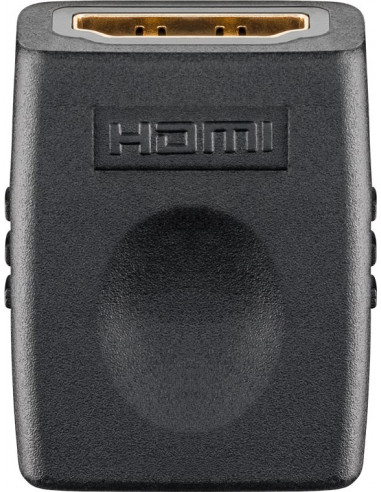 Adapter HDMI™, pozłacany - Wersja kolorystyczna Czarny